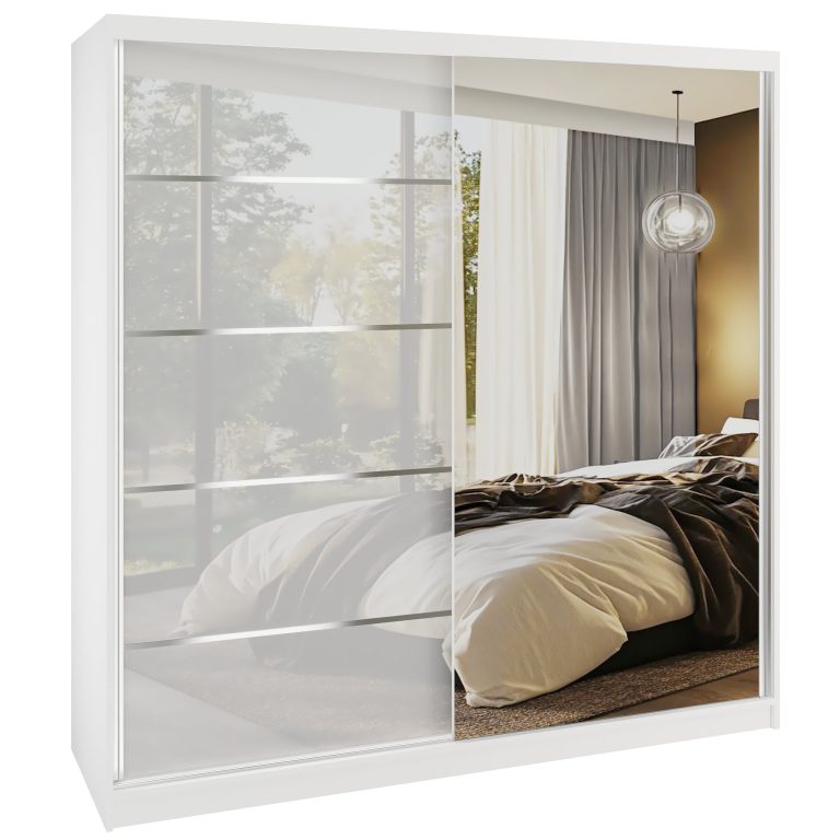  Armoire coulissante SERENITY 200 cm brillance blanc Fabricant MGB SERENITY SZP5/0/W/W/0/HIAL