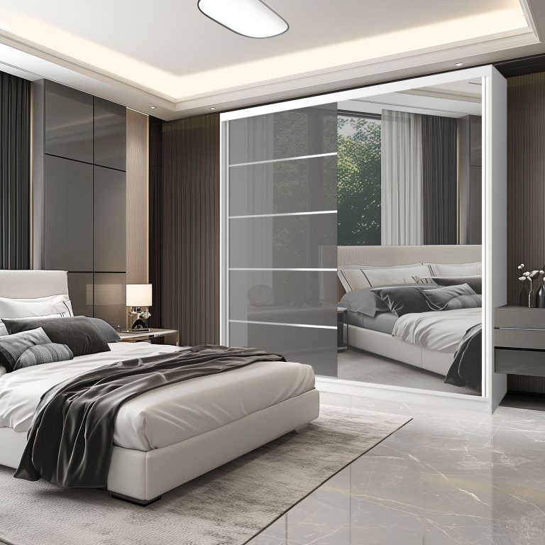 Armoire coulissante SERENITY 200 cm brillance gris Fabricant MGB SERENITY SZP5/0/W/S/0/HIAL