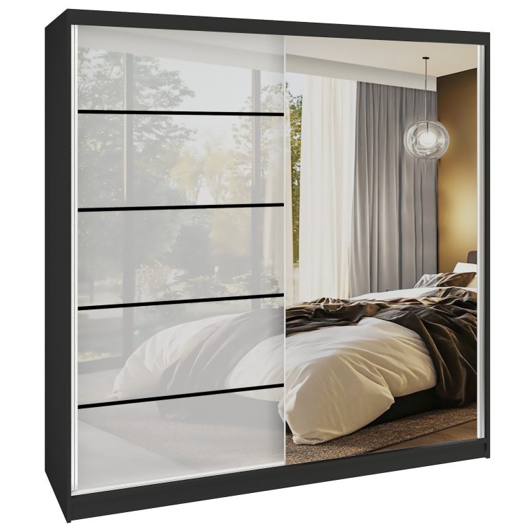 Armoire coulissante SERENITY 200 cm brillance blanc Fabricant MGB SERENITY SZP5/0/B/W/0/HIAL