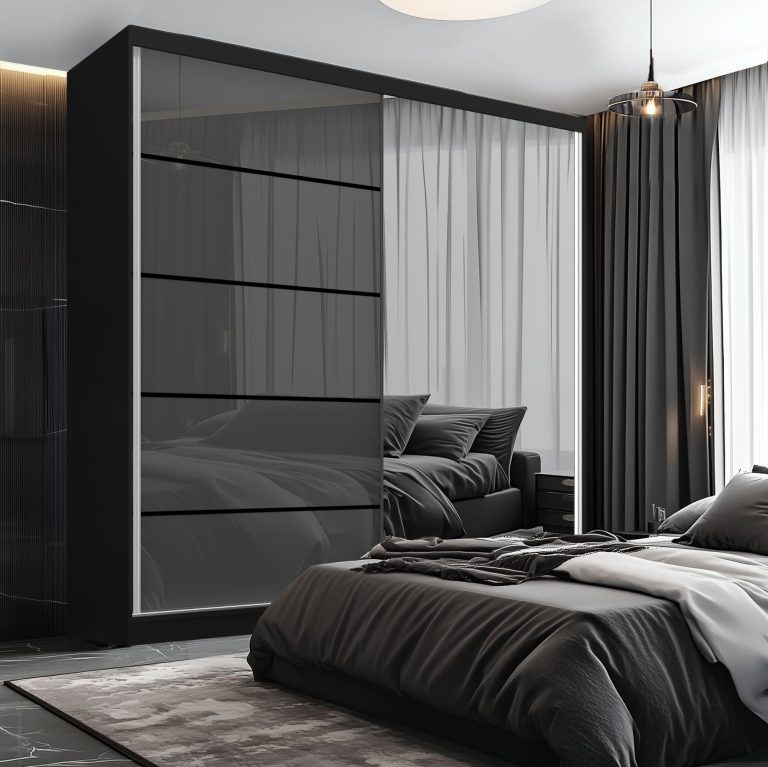 Armoire coulissante SERENITY 200 cm brillance gris Fabricant MGB SERENITY SZP5/0/B/S/0/HIAL