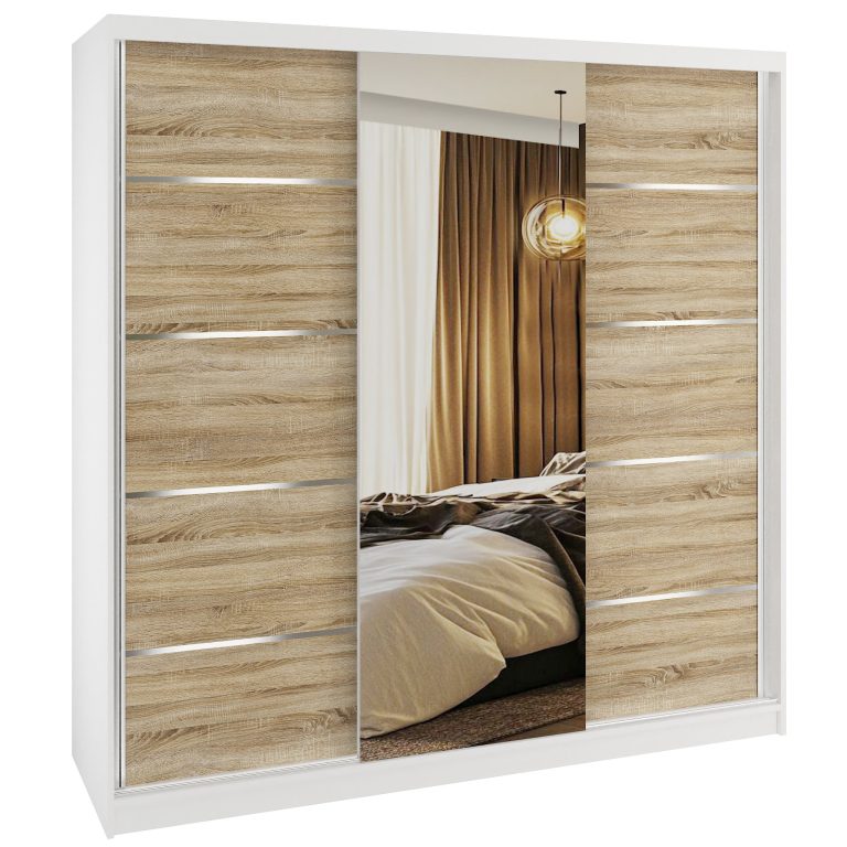 Armoire coulissante SERENITY 200 cm chêne sonoma mat Fabricant MT SERENITY SZP5/0/W/DS/0/HIAL