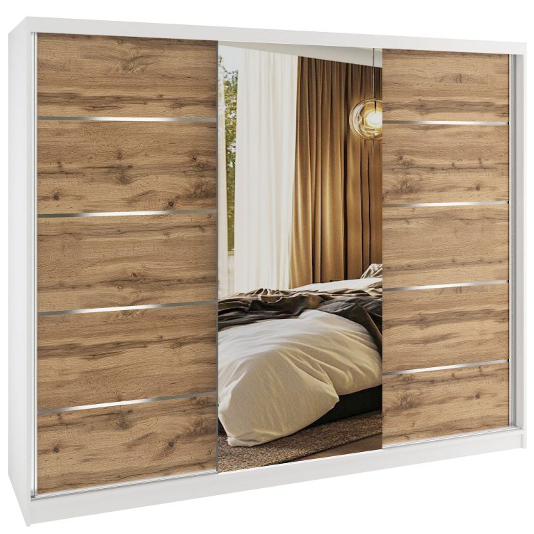 Armoire coulissante SERENITY 232 cm chêne wotan mat Fabricant MBP SERENITY SZP8/0/W/DW/0/HIAL