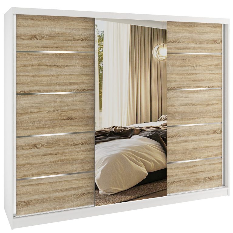 Armoire coulissante SERENITY 232 cm chêne sonoma mat Fabricant MBP SERENITY SZP8/0/W/DS/0/HIAL
