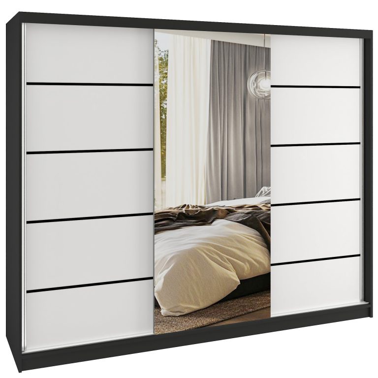 Armoire coulissante SERENITY 232 cm mat blanc Fabricant MBP SERENITY SZP8/0/B/W/0/HIAL