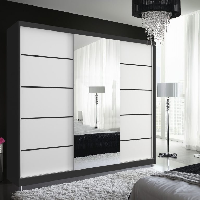 Armoire coulissante SERENITY 200 cm mat blanc Fabricant MT SERENITY SZP5/0/B/W/0/HIAL