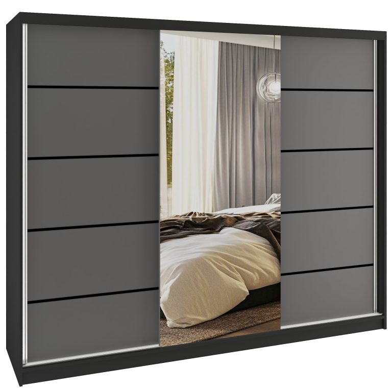Armoire coulissante SERENITY 232 cm mat gris Fabricant MGB SERENITY SZP8/0/B/SR/0/HIAL