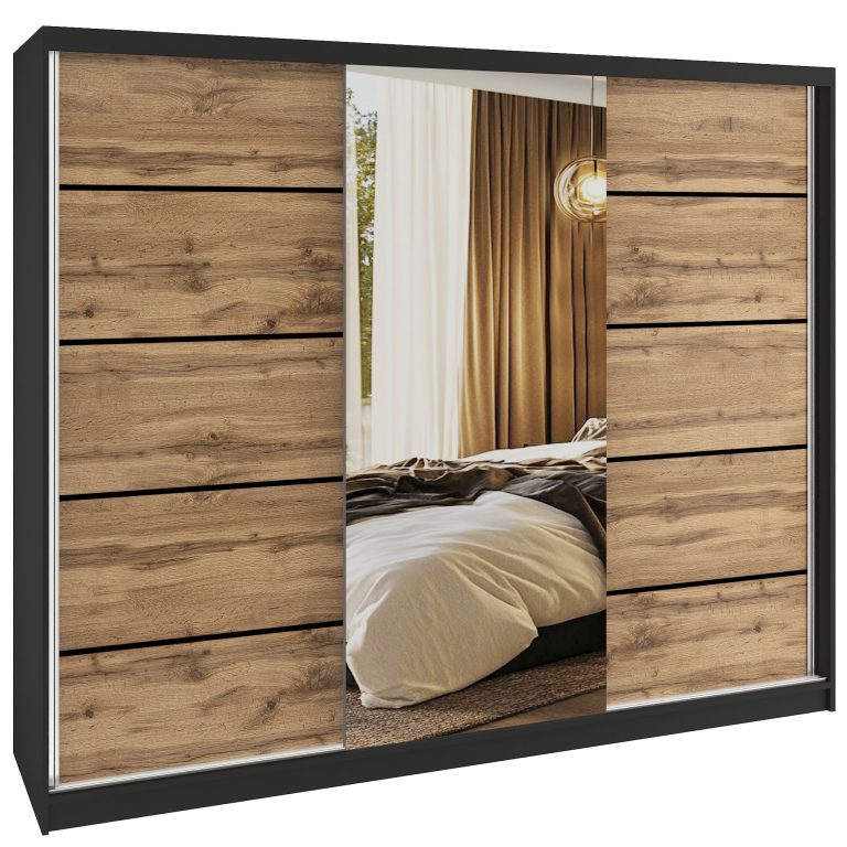 Armoire coulissante SERENITY 232 cm chêne wotan mat Fabricant MBP SERENITY SZP8/0/B/DW/0/HIAL