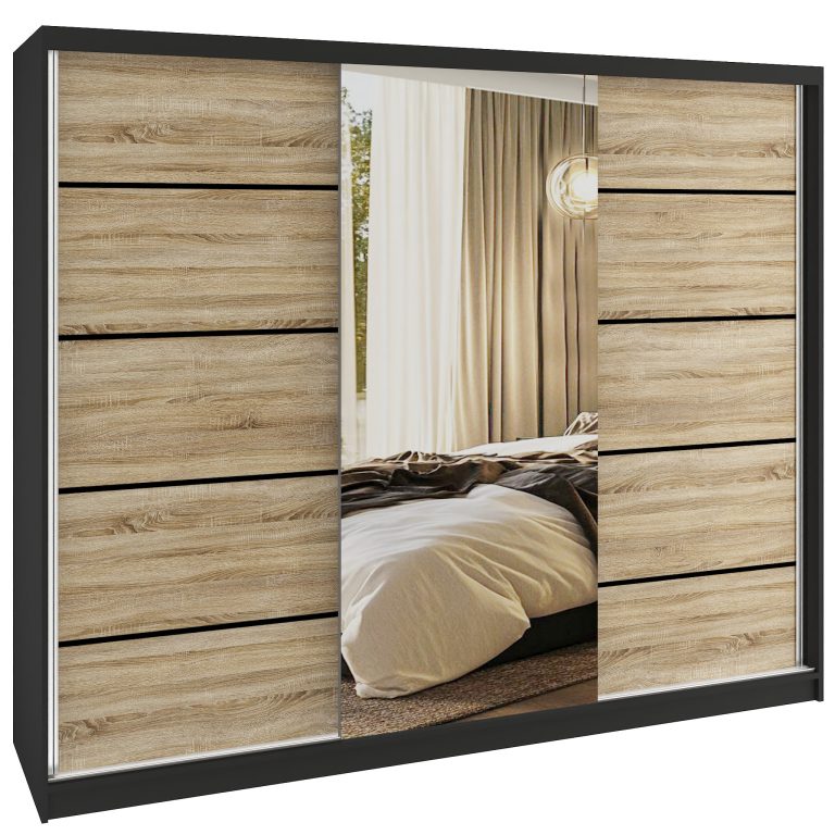 Armoire coulissante SERENITY 232 cm chêne sonoma mat Fabricant MBP SERENITY SZP8/0/B/DS/0/HIAL