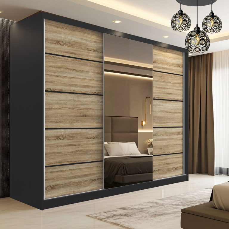 Armoire coulissante SERENITY 232 cm chêne sonoma mat Fabricant MBP SERENITY SZP8/0/B/DS/0/HIAL