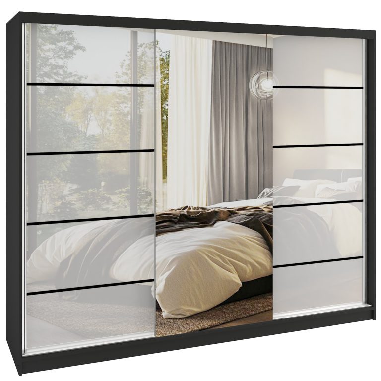 Armoire coulissante SERENITY 232 cm brillance blanc Fabricant MGB SERENITY SZP8/0/B/W/0/HIAL