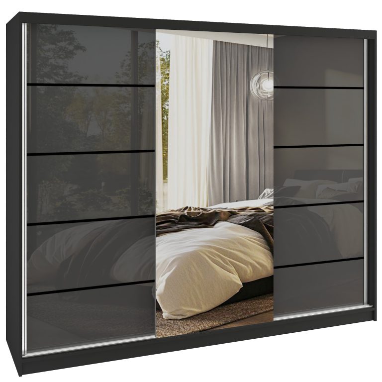 Armoire coulissante SERENITY 232 cm brillance gris Fabricant MGB SERENITY SZP8/0/B/S/0/HIAL