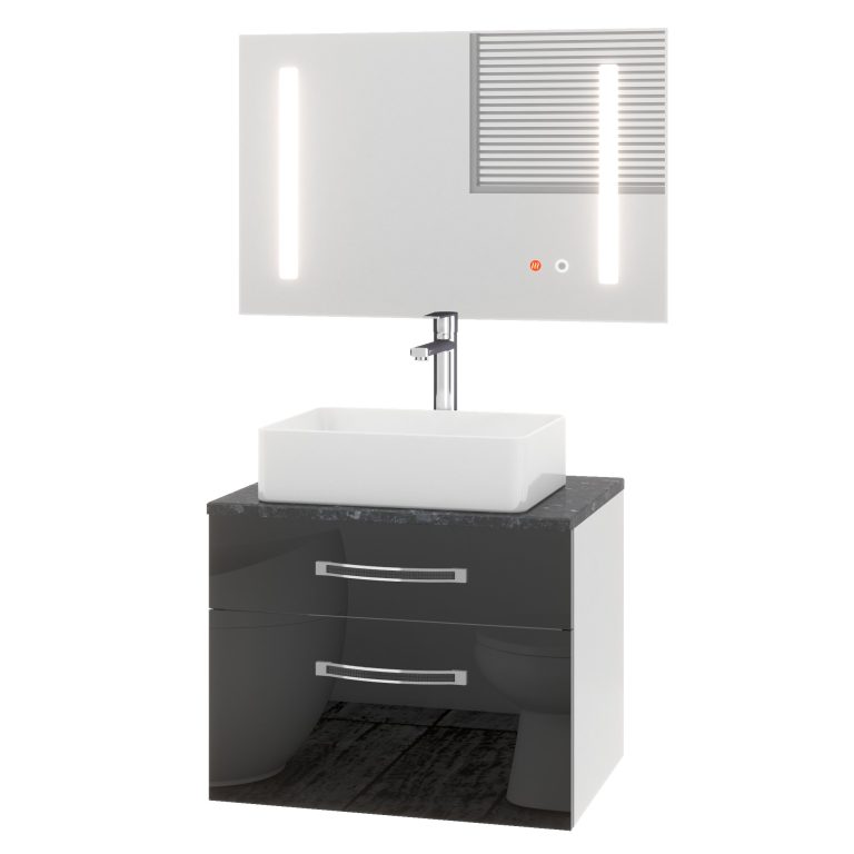 Ensemble de meubles de salle de bain Euphoria EUP P 60/0/W/B/0/BK/MB