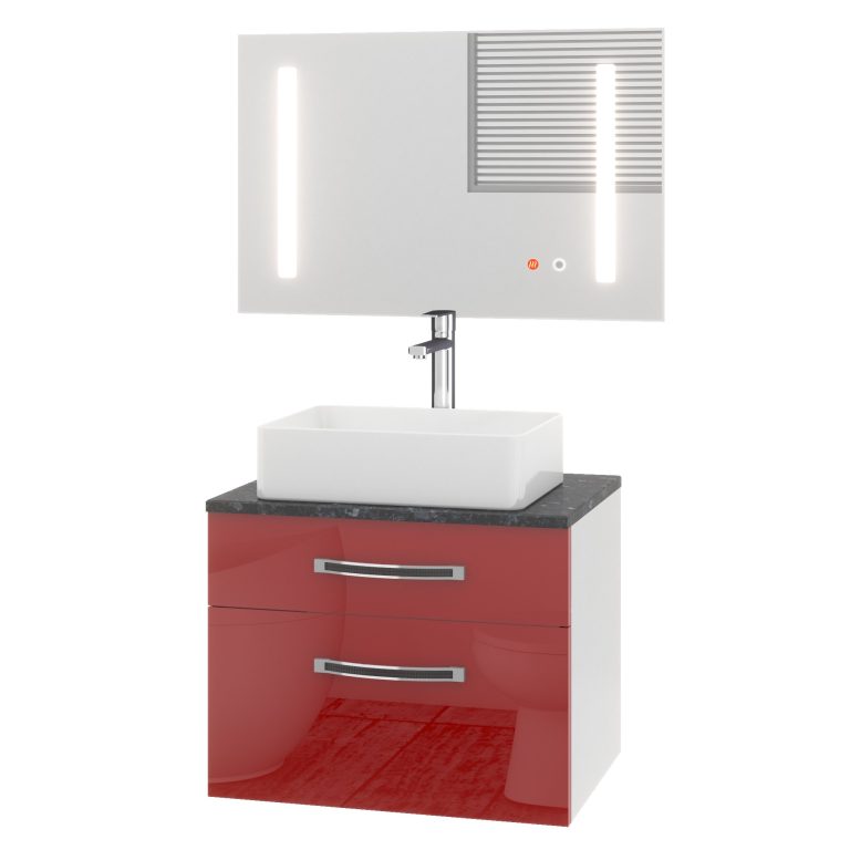 Ensemble de meubles de salle de bain Euphoria EUP P 60/0/W/R/0/BK/MB