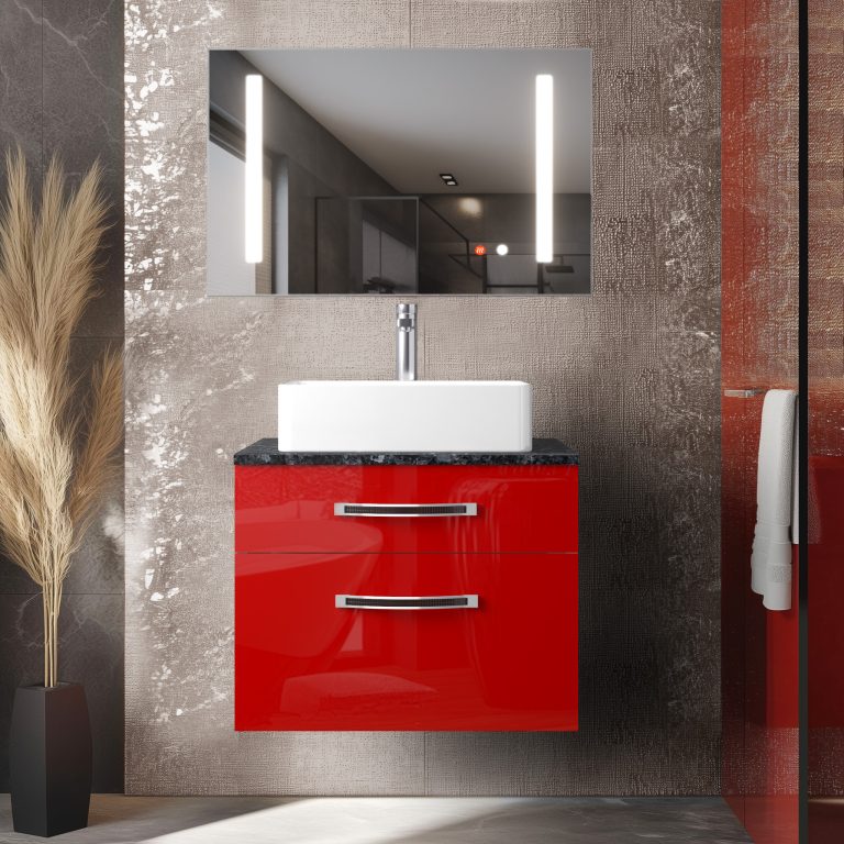 Ensemble de meubles de salle de bain Euphoria EUP P 60/0/W/R/0/BK/MB