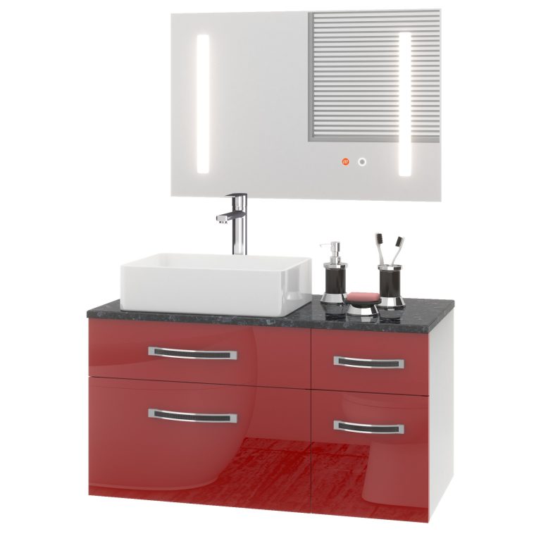 Ensemble de meubles de salle de bain Euphoria EUP P 90P/0/W/R/0/BK/MB